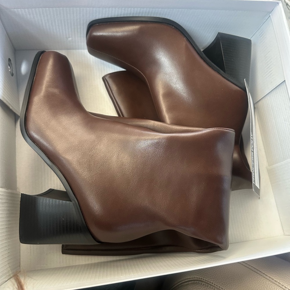 Knee High Brown Leather Boots